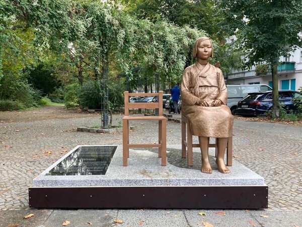 베를린 ‘평화의 소녀상’. 윤미향 의원 제공