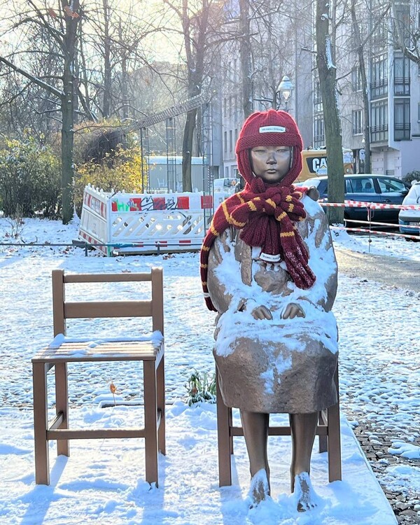 베를린 평화의 소녀상. 윤미향 의원 제공