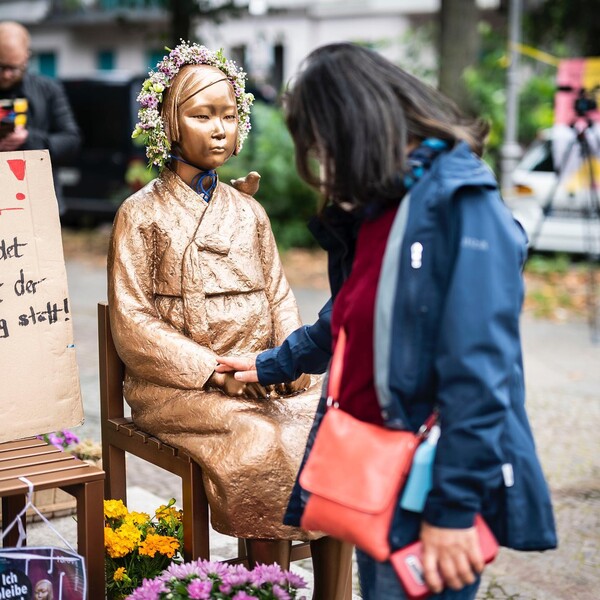 베를린 평화의 소녀상. 윤미향 의원 제공