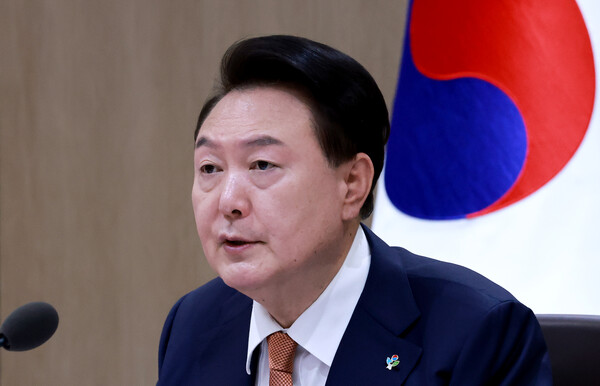 윤석열 대통령이 18일 서울 용산 대통령실 청사에서 열린 국무회의에서 모두 발언을 하고 있다. 2024.6.18. 연합뉴