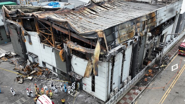 화재 참사로 23명의 노동자가 목숨을 잃은 경기 화성시 아리셀 일차전지 제조공장 [공동취재] 연합뉴스
