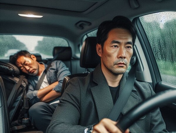 대리운전 상황을 가상해 챗GPT가 그린 일러스트. 김호경 에디터