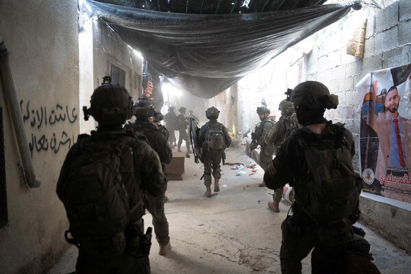 이스라엘군이 점령지인 요르단강 서안의 제닌에 대한 군사 작전을 수행하고 있다. 2024. 08. 31 이스라엘군 제공 [로이터=연합뉴스]