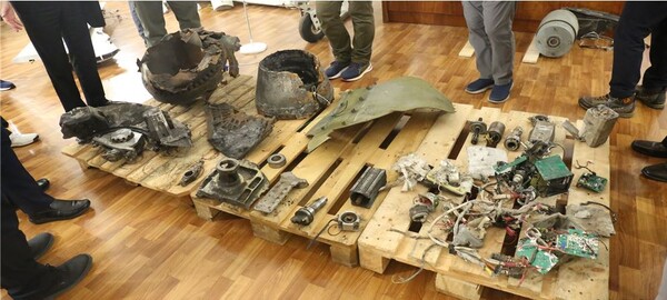 우크라이나군이 획득한 북한제 KN-23 미사일 잔해라면서 국정원이 공개한 사진. 2024.10.18. [국정원 보도자료] 시민언론 민들레 