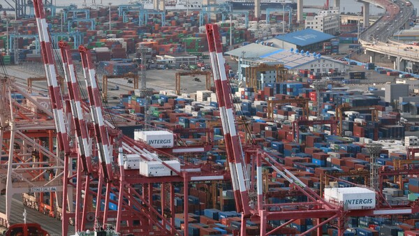 올해 3분기 수출이 감소하며 경제성장률은 전 분기 대비 0.1%에 그쳤다. [연합뉴스 자료사진] 