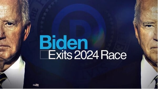 바이든 사퇴 관련를 보도한 2024년 7월 21일 NBC뉴스 화면  시민언론 민들레 