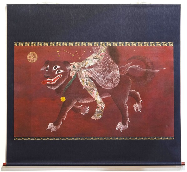 김지평, 두려움 없이, 2014, 한지에 채색, 130×140cm