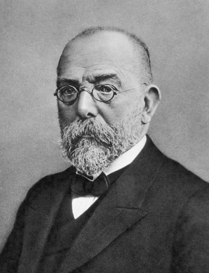 결핵균을 발견한 로베르트 코흐. '코흐의 4원칙'을 정립하고 염색법과 현미경 촬영법 등을 개발해 '세균학의 아버지'로 불린다.