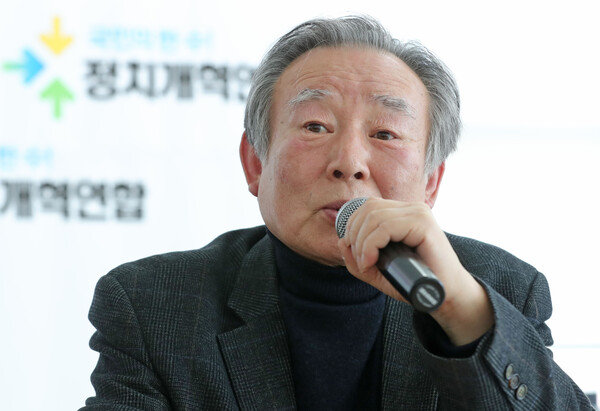 18일 타계한 조성우 전 민화협 상임의장의 2020년 3월의 모습. [연합뉴스 자료사진]