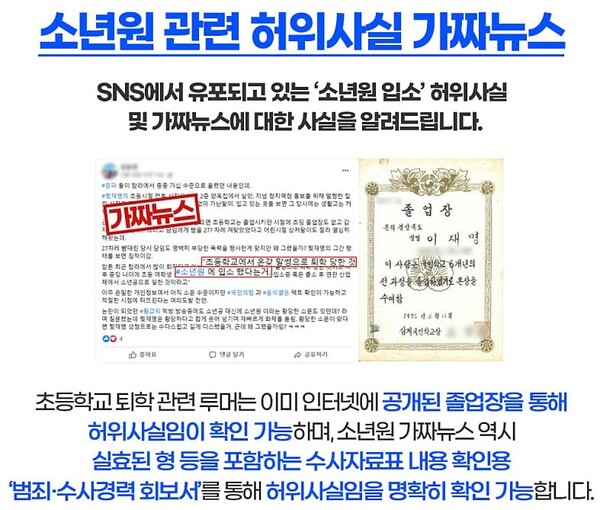 온갖 가짜뉴스들이 이재명포비아를 만들어냈다/ 출처 - 민주당 