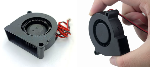전자제품 과열방지 목적으로 시중에 판매되고 있는 다양한 냉각팬들 중 일부. (5015 규격)