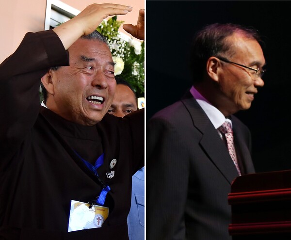 오웅진 신부(왼쪽), 김진홍 목사(오른쪽)