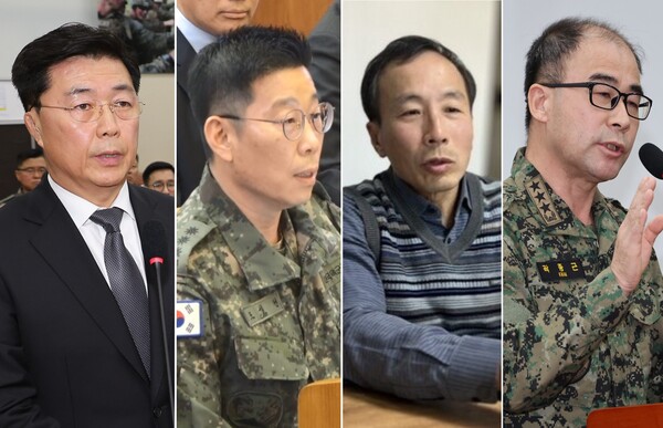 왼쪽부터 홍장원, 조성현, 류혁, 곽종근.