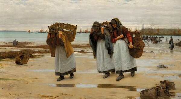 ‘생계를 꾸려가는 사람들’(The Breadwinners, 캔버스에 유채, 1886, 115.6x215.9cm)