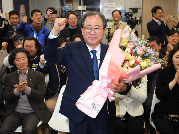 김석준 부산시교육감 당선. 2025.4.3. 연합뉴스