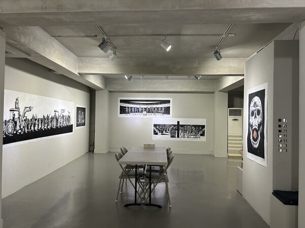 갤러리 나무아트 '백골난감' 전시장. 