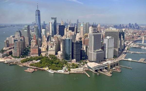 뉴욕 배터리파크시티 전경. 사진 구글