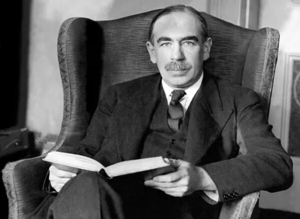 브레턴우즈 체제 출범의 주역 중 한 사람이었던 영국 경제학자 존 메이너드 케인즈.  나우뮈키