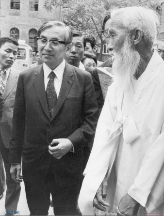 함석헌(오른쪽)과 장준하 선생.