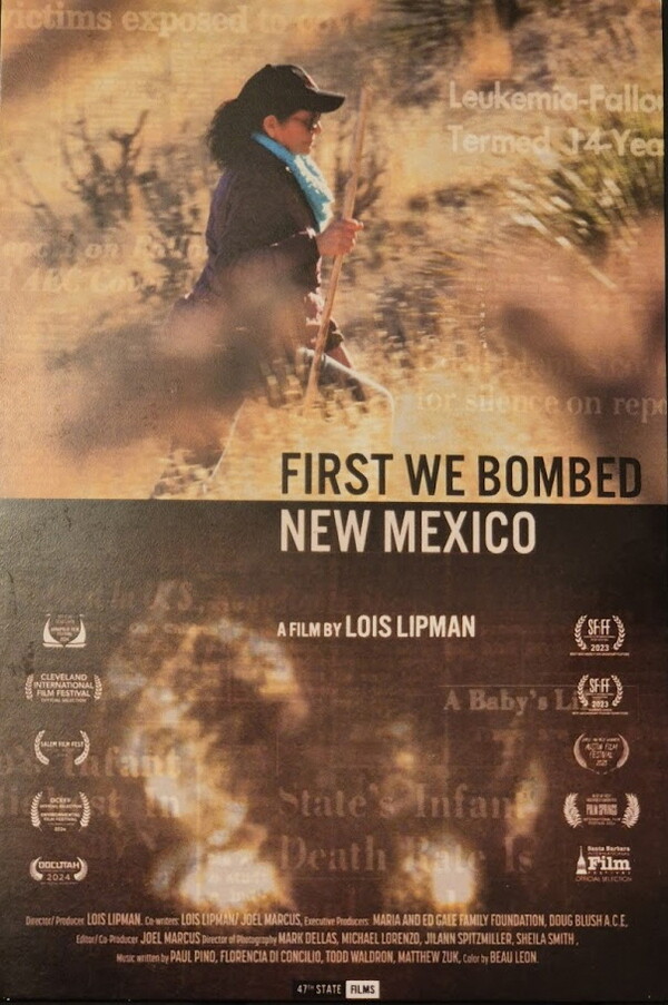 영화 '우리가 원폭을 처음 터뜨린 곳은 뉴멕시코다'의 포스터   김찬휘