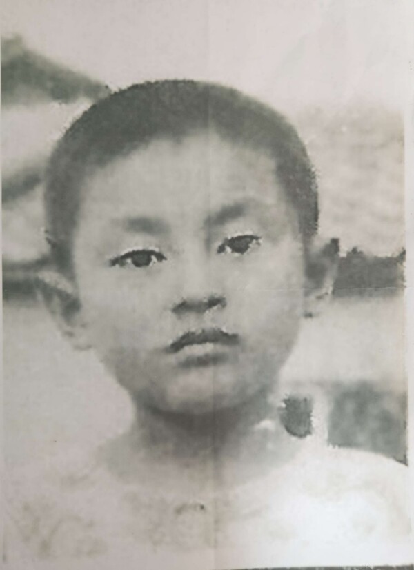 고아원 입소당시 유진수 씨의 모습