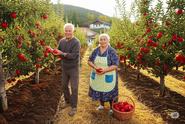 사과밭의 할매와 할배
