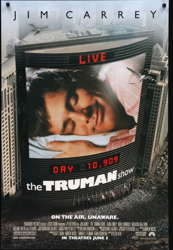 영화 '트루먼 쇼' 포스터. 파라마운트 픽처스 제공