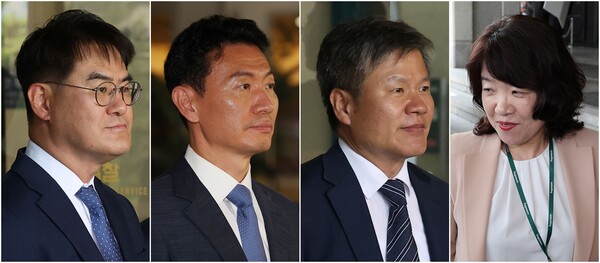 왼쪽부터 김형근, 박상진, 문홍주, 오정희 특검보. 2025.6.18. 연합뉴스