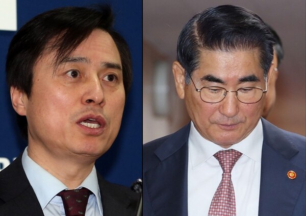 조은석 특별검사(왼쪽)와 전직 국방부 장관 김용현(오른쪽). 2025.6.19. 연합뉴스 자료사진