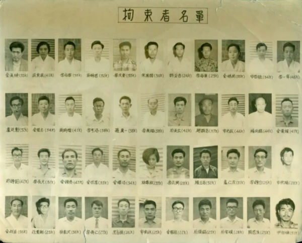 1968년 8월 24일자 신아일보가 보도한 통혁당 사건 구속자 명단. 셋째줄 맨 오른쪽에 신영복의 얼굴 사진과 이름이 실렸다.