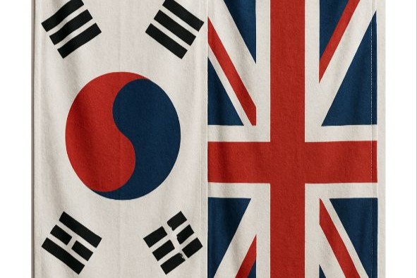 인공지능으로 제작한 태극기와 유니온기. 김성수 시민기자