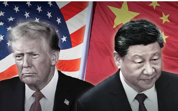 도널드 트럼프 미국대통령과 시진핑 중국 국가주석.   일본경제신문  5월 28일