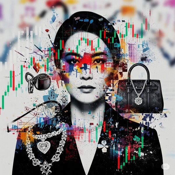 특검 피의자 김건희의 반추상 이미지. Thomas Kim 시민기자