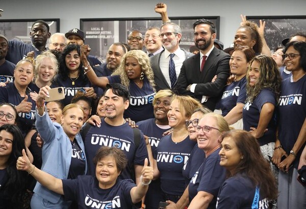지역의 주요 노동조합들도 맘다니를 지지하고 나섰다 - 출처: 맘다니의 트위터 
