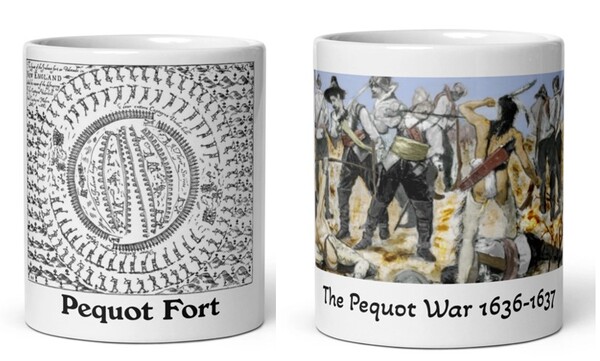 피쿼트 전쟁의 참담했던 기록이 새겨진 커피 머그잔도 구매가 가능하다. (Ebay)