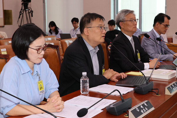 9일 국회 법제사법위원회 전체회의에서 열린 검찰개혁 법안 관련 공청회에서 김필성 변호사가 법안에 대한 의견을 진술하고 있다. 2025.7.9. 연합뉴스