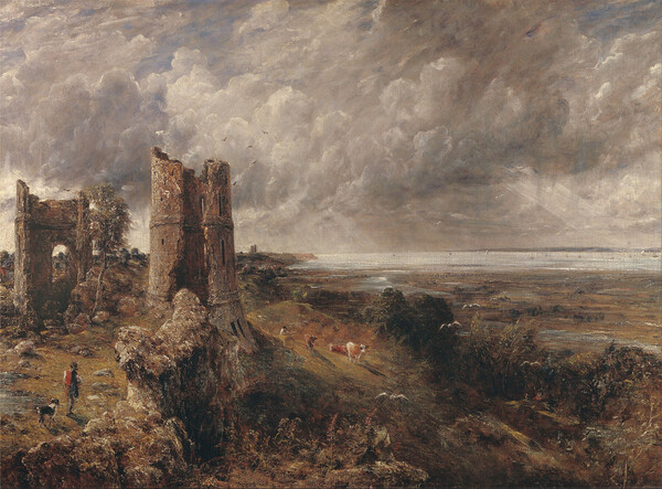 존 컨스터블의 후기 작품, 해들리 성(Hadleigh Castle), 1829년 (위키피디아)