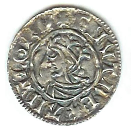 크누트(Cnut, 995-1035)는 덴마크 출신으로 1016년부터 1035년까지 영국을 통치한 왕이다. 그의 통치 기간 동안 발행된 동전을 '크누트 주화'라고 부른다. (위키피디아)