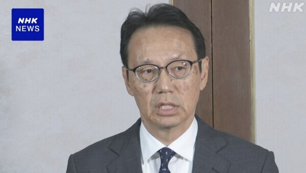 간스기 겐지 중국주재 일본대사.   NHK 7월 18일