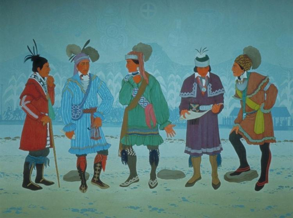 Jimmie Fife, The Earth is Our Mother (Five Civilized Tribes), Office of Arts & Culture, Seatle