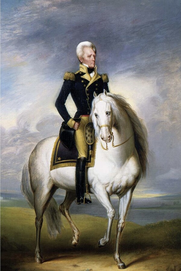 Ralph E. W. Earl, Andrew Jackson Astride Sam Patch (1833), (Public Domain)