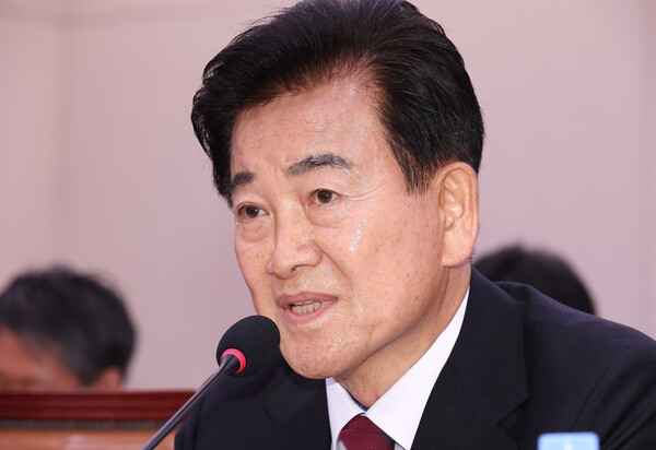 정동영 통일부 장관 후보자가 14일 국회 외교통일위원회 인사청문회에 출석해 발언하고 있다. 2025.7.14. 연합뉴스