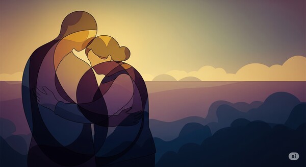 인공지능을 이용해 만든 엄마와 딸의 만남. 