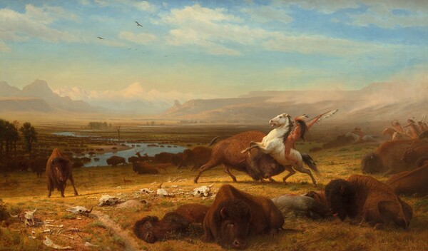 Albert Bierstadt, '[The Last of the Buffalo'(1888-1889). National Gallery of Art