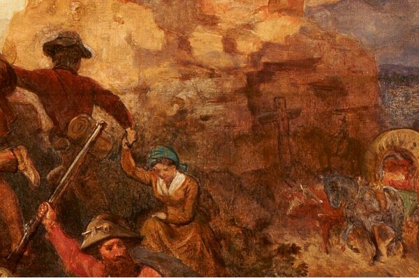 Emanuel Leutze,, 'Westward the Course of Empire Takes Its Way'(mural study US Capitol) (1861)