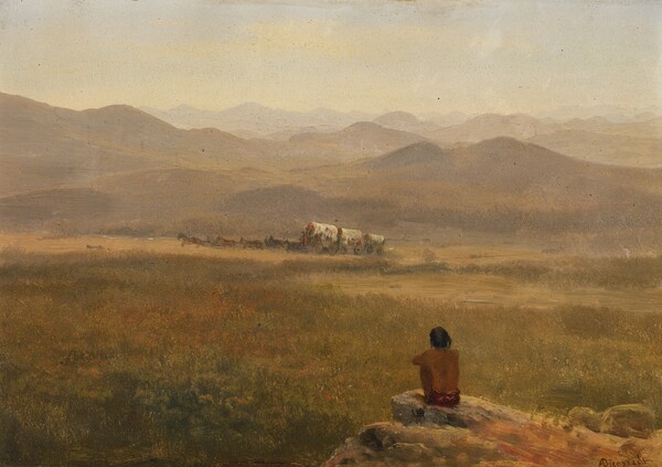 Albert Bierstadt, 'The Lookout'(1900). Public Domain