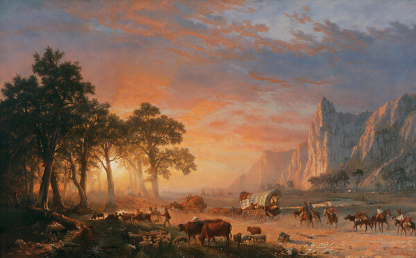 Albert Bierstadt, 'Emigrants Crossing the Plains'(1869). The Butler Institute of American Art 