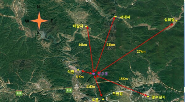 봉오동 주변 땅 전부가 최운산의 소유였다.