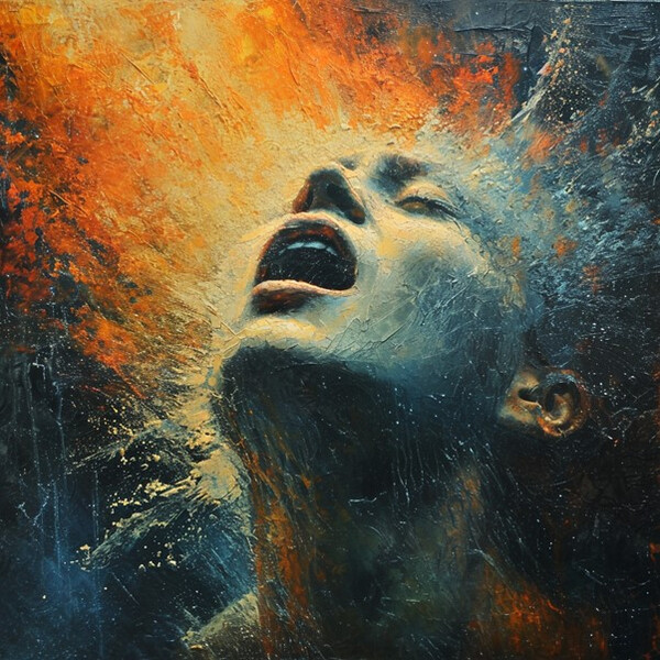 영국 AI 연구원 조나단이 AI를 활용해 그린 '반(半)인간 반AI'. (Jonathan)