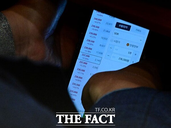 더불어민주당 소속 이춘석 국회 법사위원장이 4일 오후 국회 본회의장에서 자신의 보좌관의 휴대전화를 이용해 차명으로 주식 거래를 했다는 의혹이 제기됐다. 사진=더팩트